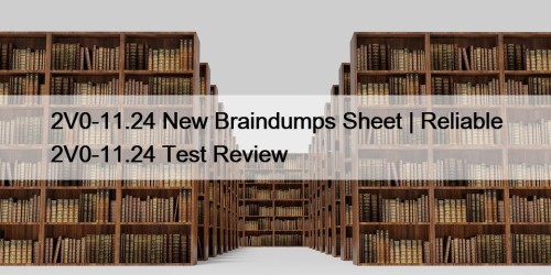 2V0-11.24 New Braindumps Sheet | Reliable 2V0-11.24 Test ...